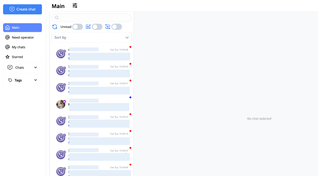 Expanded Sidebar Menu